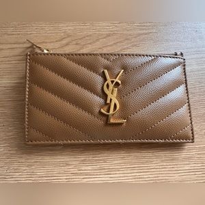 Authentic Saint Laurent Chevron Card Holder
